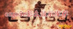 csgo5e怎么显示库存